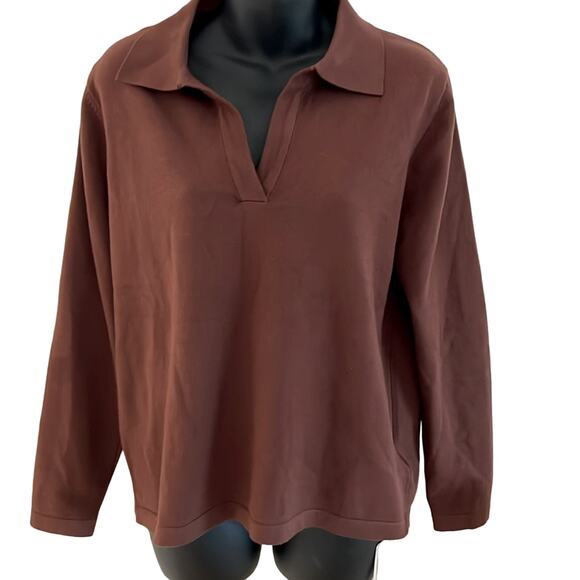 NWT REVOLVE & ANTHROPOLOGIE lovers COMMENSE collared sweater oversized XS - Picture 5 of 13